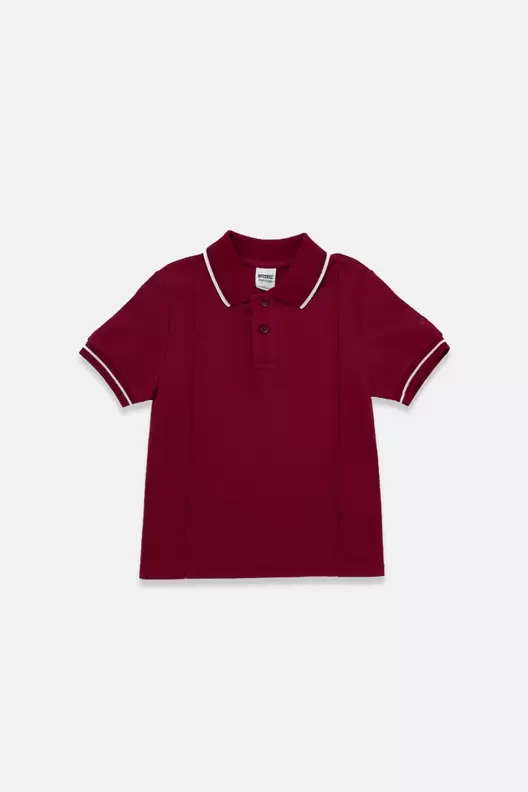 Camiseta tipo polo para niño con manga corta