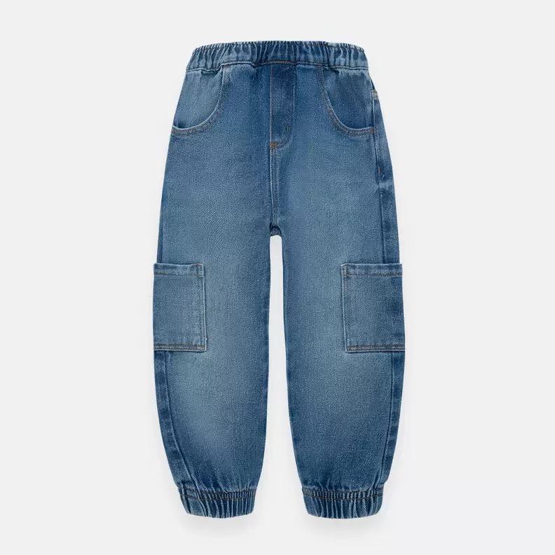 Denim para niña en silueta jogger