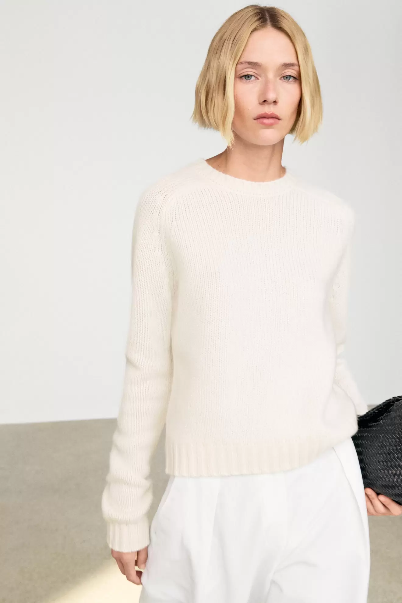 Jersey punto corto 100% cashmere