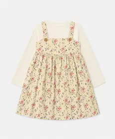 Conjunto Vestido y Camiseta Para Bebé Niña