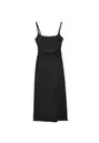 Vestido midi bengalina escote cuadrado