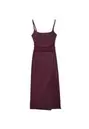 Vestido midi bengalina escote cuadrado