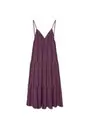 Vestido largo fluido escote espalda