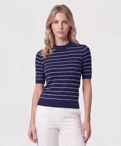 Camiseta En Tejido De Punto Para Mujer
