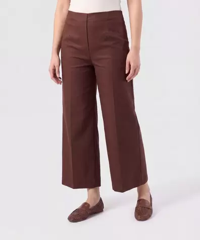 Pantalón Culotte con Pretina Lisa Para Mujer