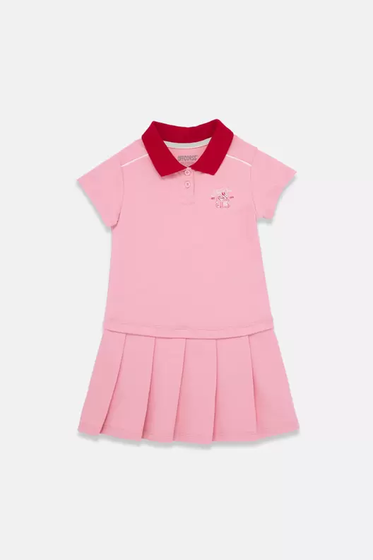 Vestido manga corta para niña