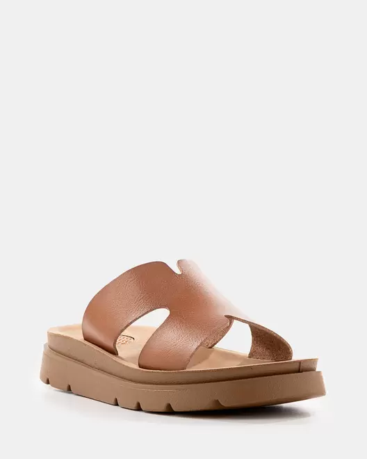 Sandalia Slide Correa Ancha - MIEL
