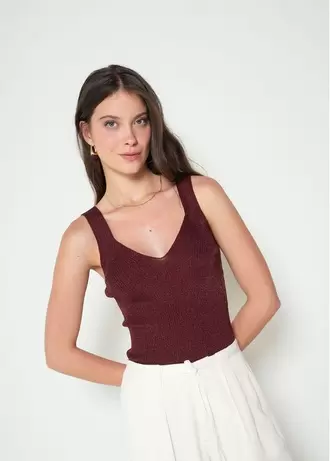 Camiseta Tejido Cuello En V