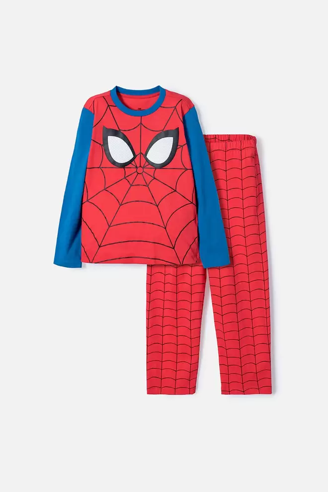 PIJAMA DE SPIDER-MAN CON PANTALÓN LARGO MULTICOLOR PARA NIÑO