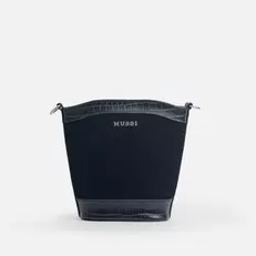 Bolso manos libres ailen de sintético para mujer - Negro