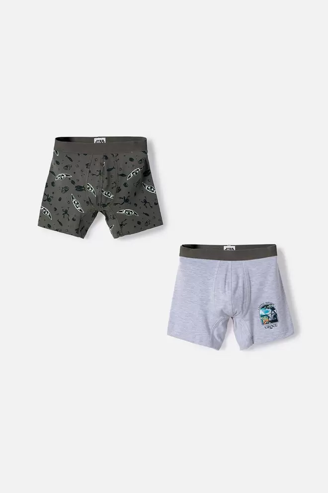 PACK X2 BOXER DE MANDALORIAN MULTICOLOR PARA NIÑO