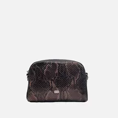 Bolso manos libres livia de cuero para mujer - Cafe