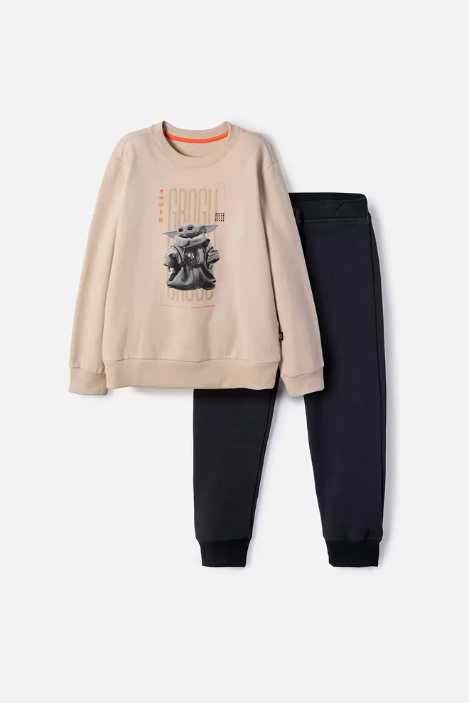 CONJUNTO DE MANDALORIAN CON PANTALÓN LARGO MULTICOLOR PARA NIÑO