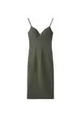 Vestido midi bengalina tirantes