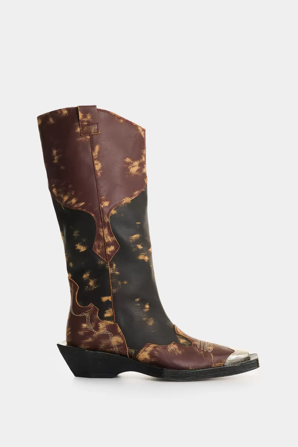 Botas texanas en cuero para mujer