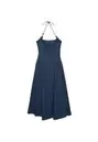 Vestido midi halter detalle abalorios
