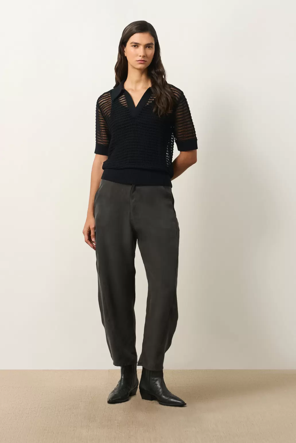 Polo tejida Lascar para mujer fit holgado