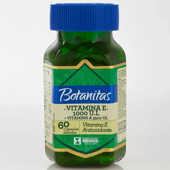 Vitamina E 1000 UI + Vitamina A 3500 UI 60 perlas