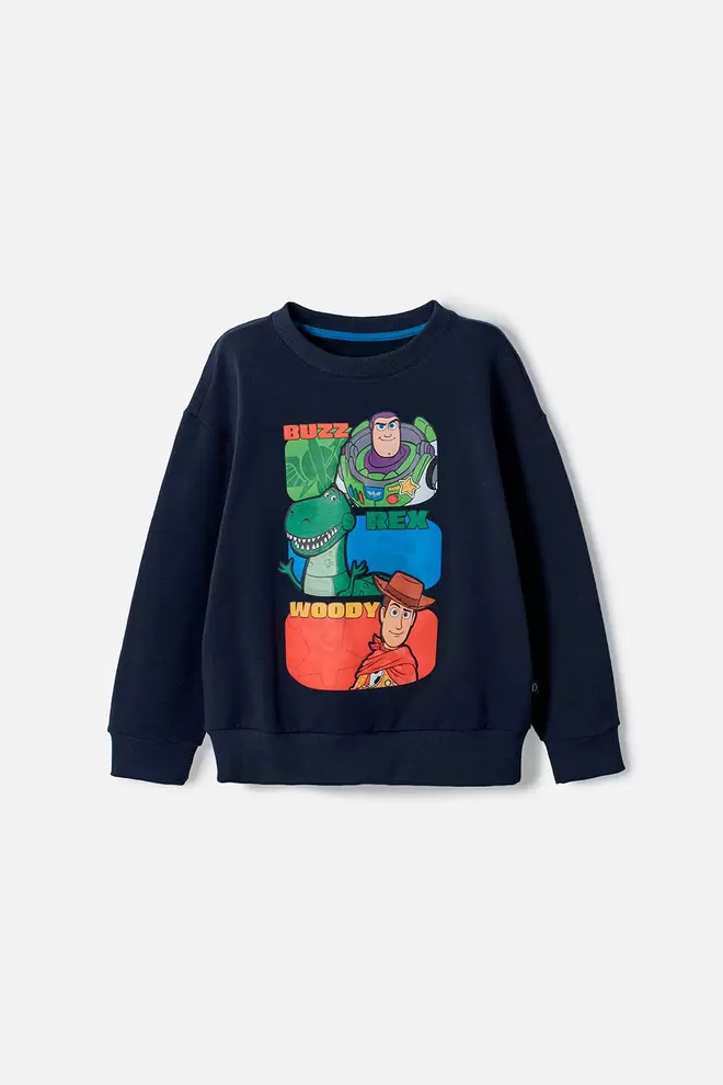 BUZO DE TOY STORY CERRADO AZUL OSCURO PARA NIÑO