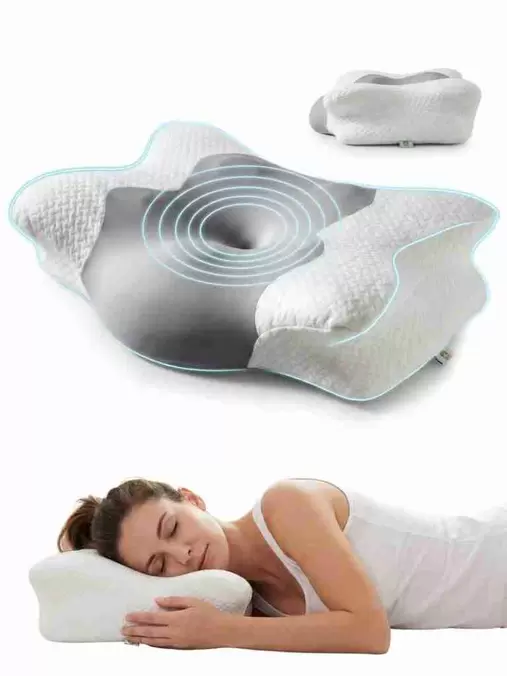 Almohada Cervical Ergonómica Ortopédica para Cuello y Hombros