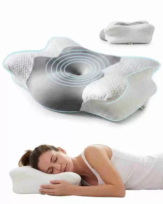 Almohada Cervical Ergonómica Ortopédica para Cuello y Hombros