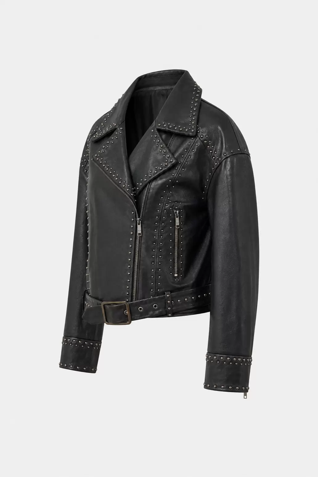 Chaqueta biker en cuero Quimera para mujer