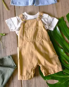 Conjunto Overol y Camiseta Para Bebé Niño