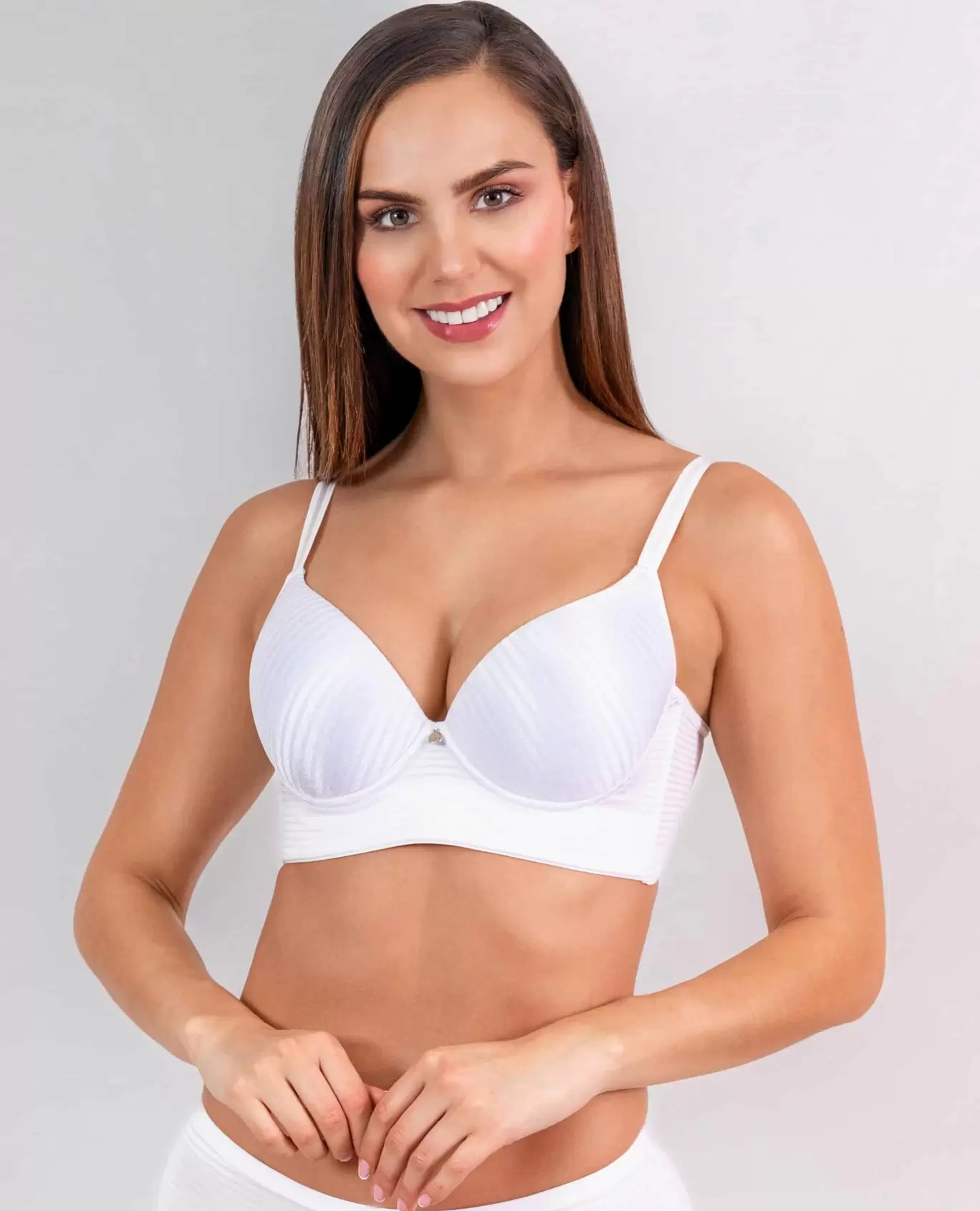 Brasier copa de realce en spandex