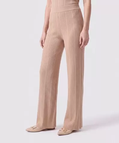 Pantalón De Caída Fluida Mujer