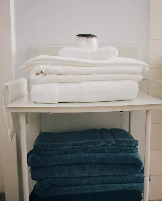 TOALLAS BAÑO ALGODÓN Y BOTE ORGANIZADOR