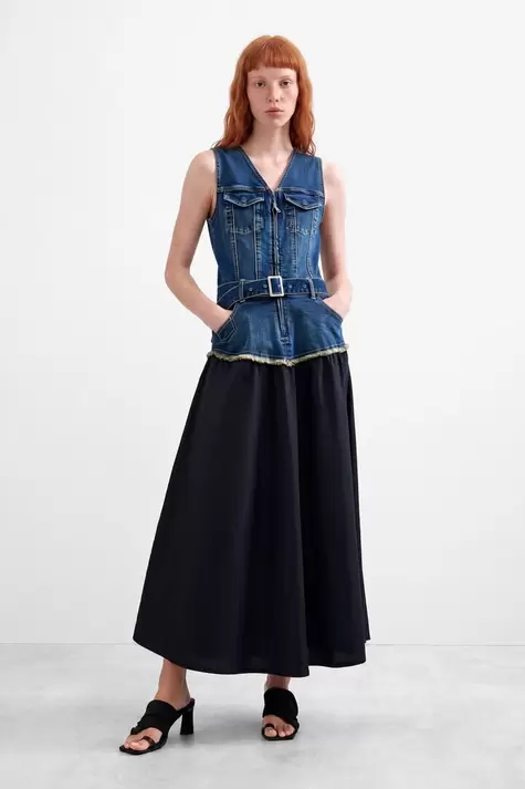 Vestido Denim Sin Mangas