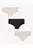 Pack Hipster X3 Con Encaje Y Lazo X3 Para Mujer Crema