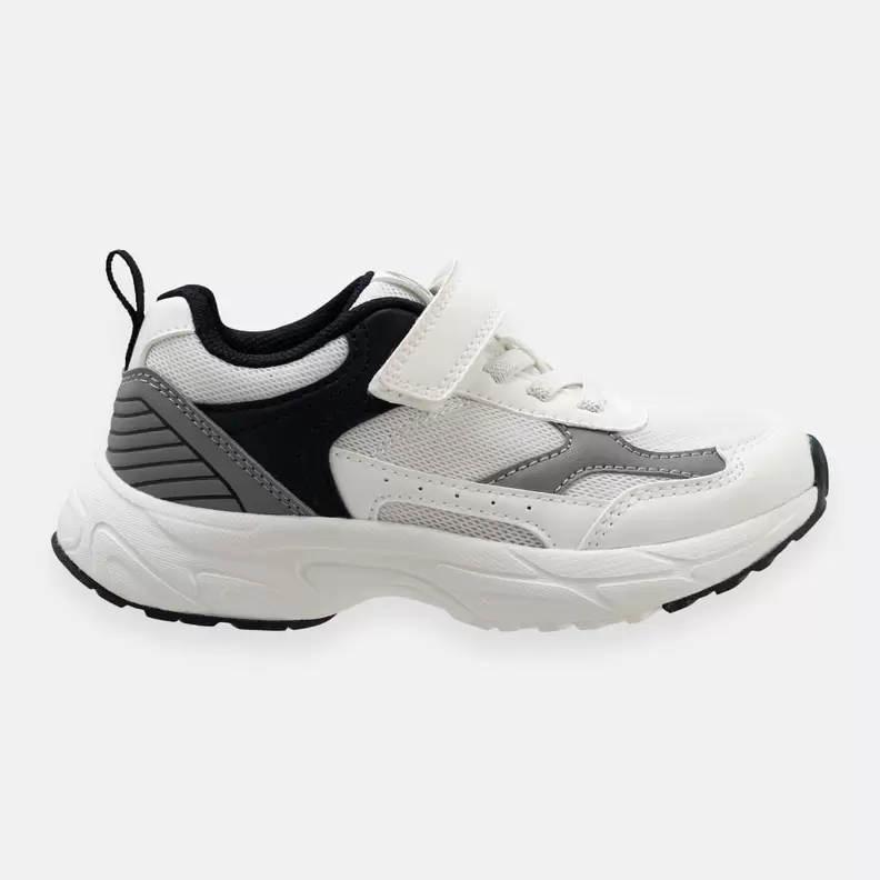 Tenis deportivos para niño con cordones y correa en velcro