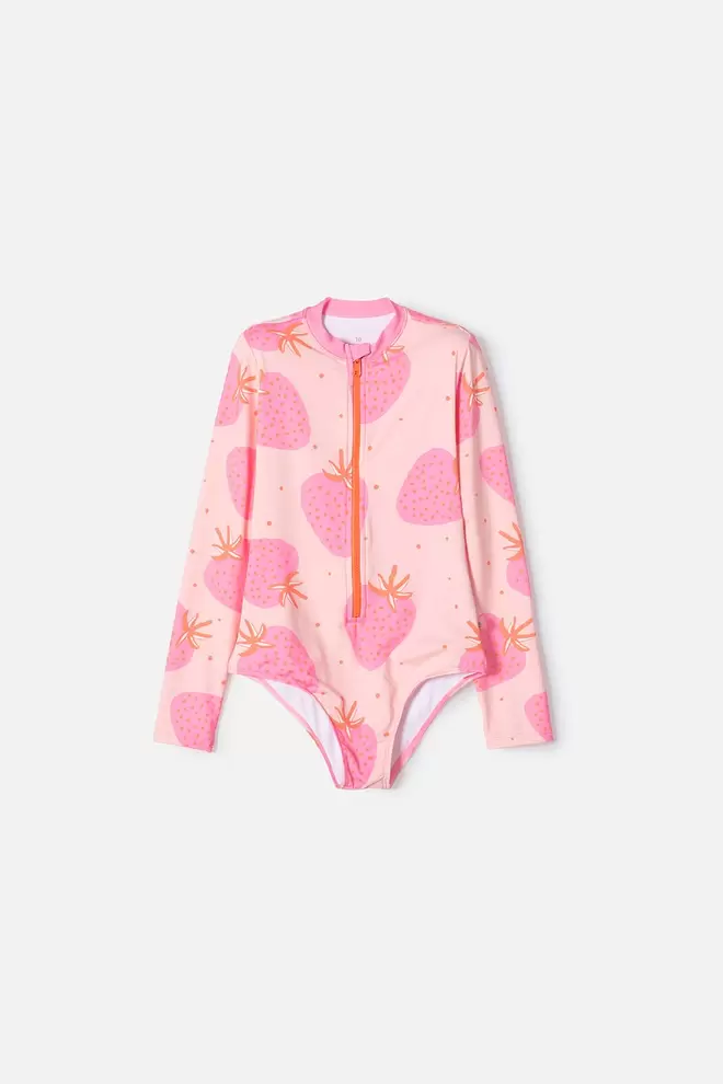 VESTIDO DE BAÑO DE MIC MANGA LARGA MULTICOLOR PARA NIÑA