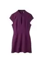 Vestido corto cuello mao