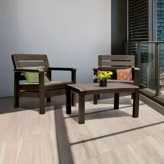 Combo Balcón, 2 Sillones,1 Mesa De Centro