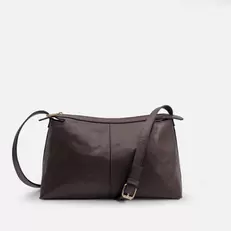 Bolso manos libres santora de cuero para mujer - Café