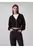 Buzo Negro Cropped De Punto Milano