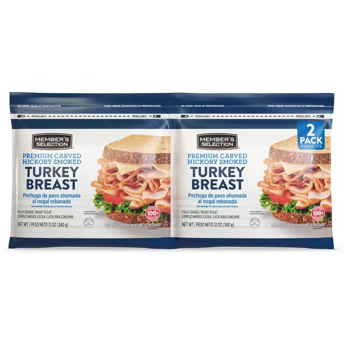 Member's Selection Pechuga de Pavo Ahumada 2 Unidades / 340 g / 12 oz