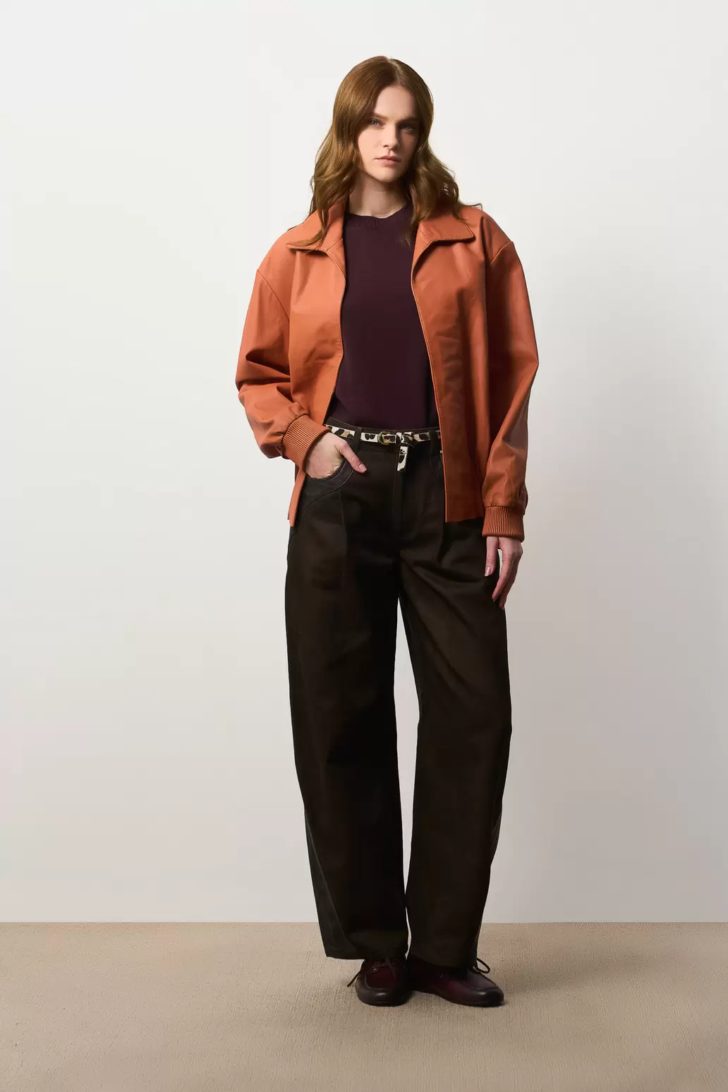 Chaqueta Bomber oversized para mujer Pearl