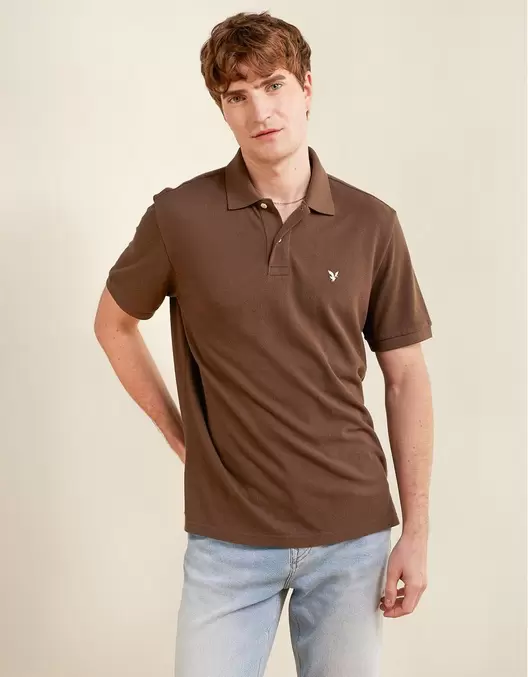 Camiseta tipo polo piqué standard fit Ae