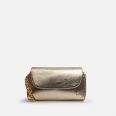 Bolso manos libres solaris de sintético para mujer - Oro
