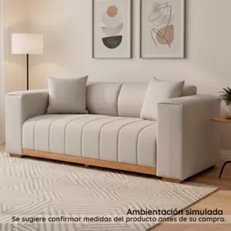Sofá 3 Puestos Hilana-beige
