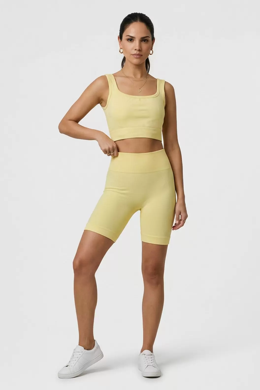 Conjunto Deportivo Mujer Color Amarillo | Ropa Deportiva