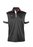 Camiseta Polo Negro Blanco