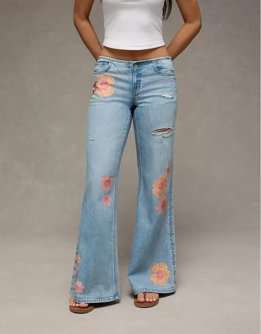 Jean Flare Baggy Tiro Bajo Ae