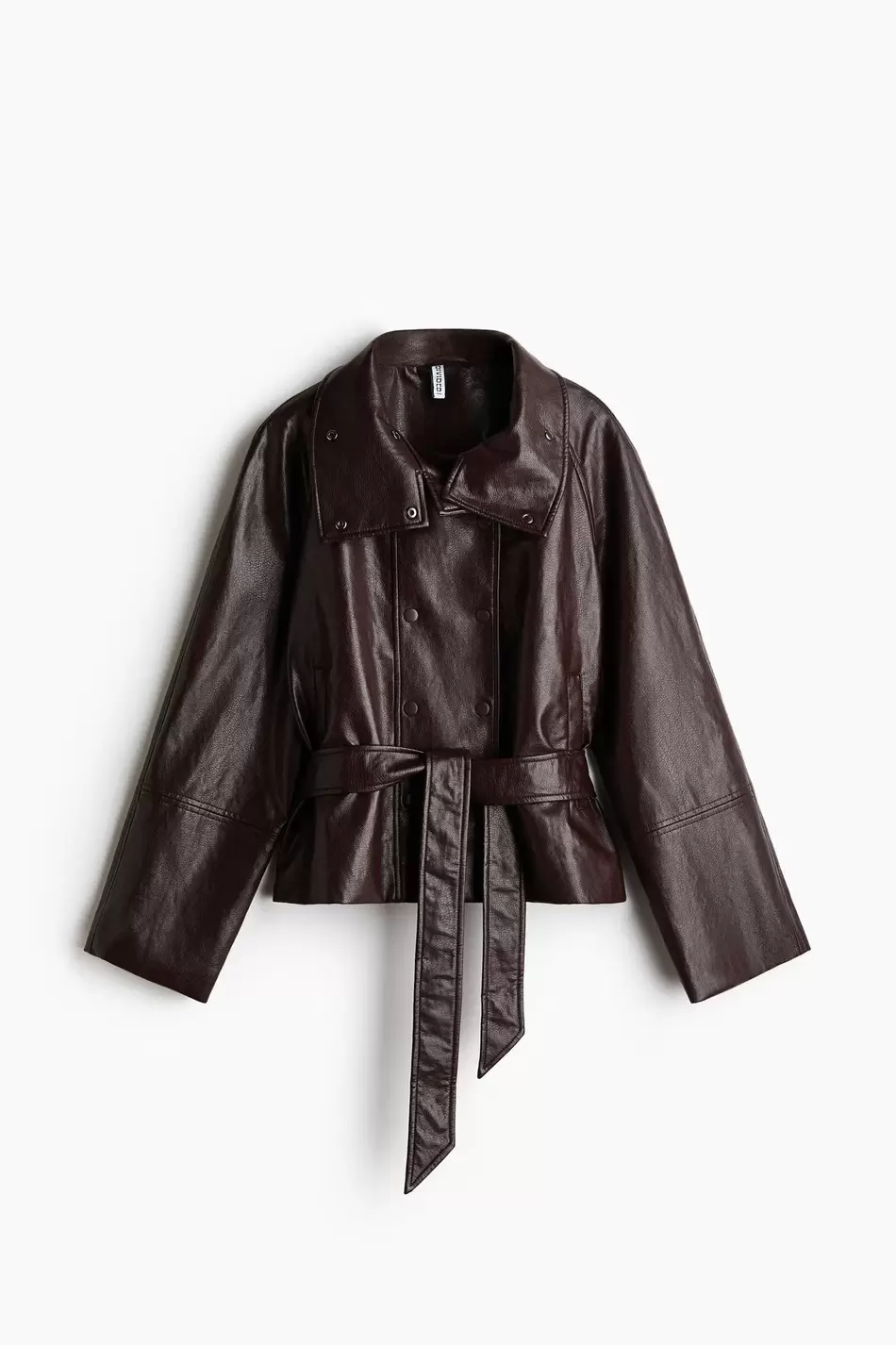 Chaqueta revestida de doble botonadura
