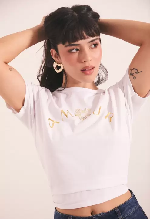 Camiseta con estampado para mujer