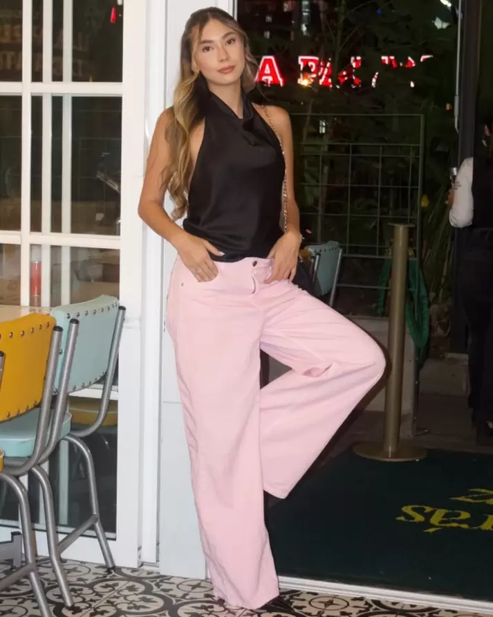 Wide Leg Rosa con Estrellas - 716064 - PREVENTA