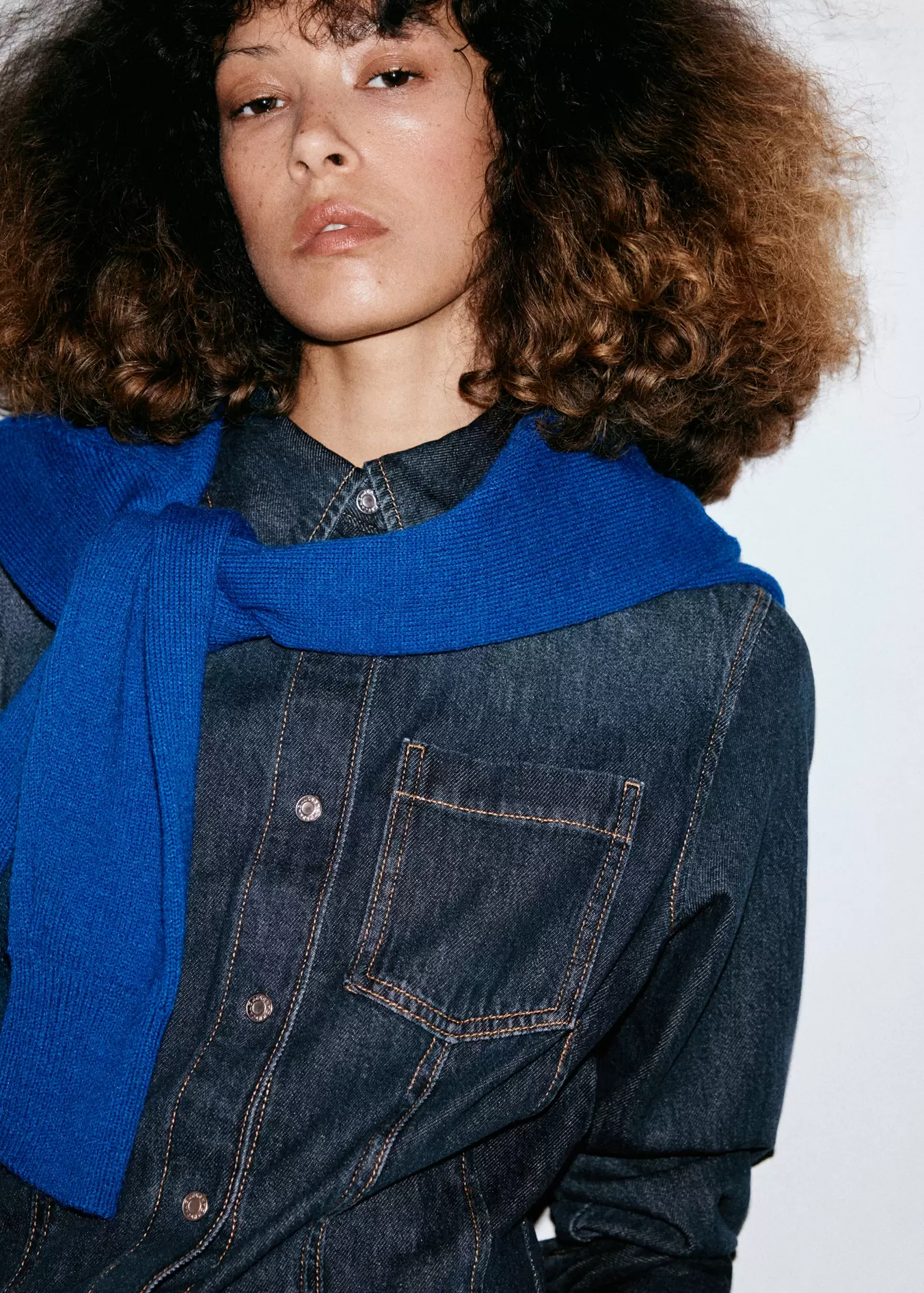 Pocket denim shirt